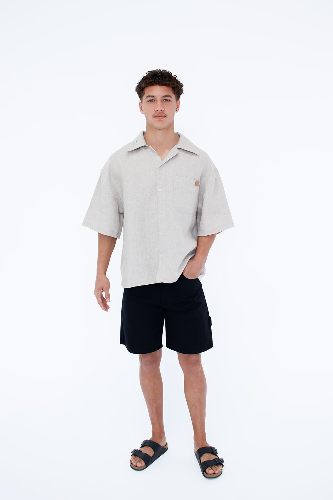 WEEKENDER LINEN SHIRT - NATURAL