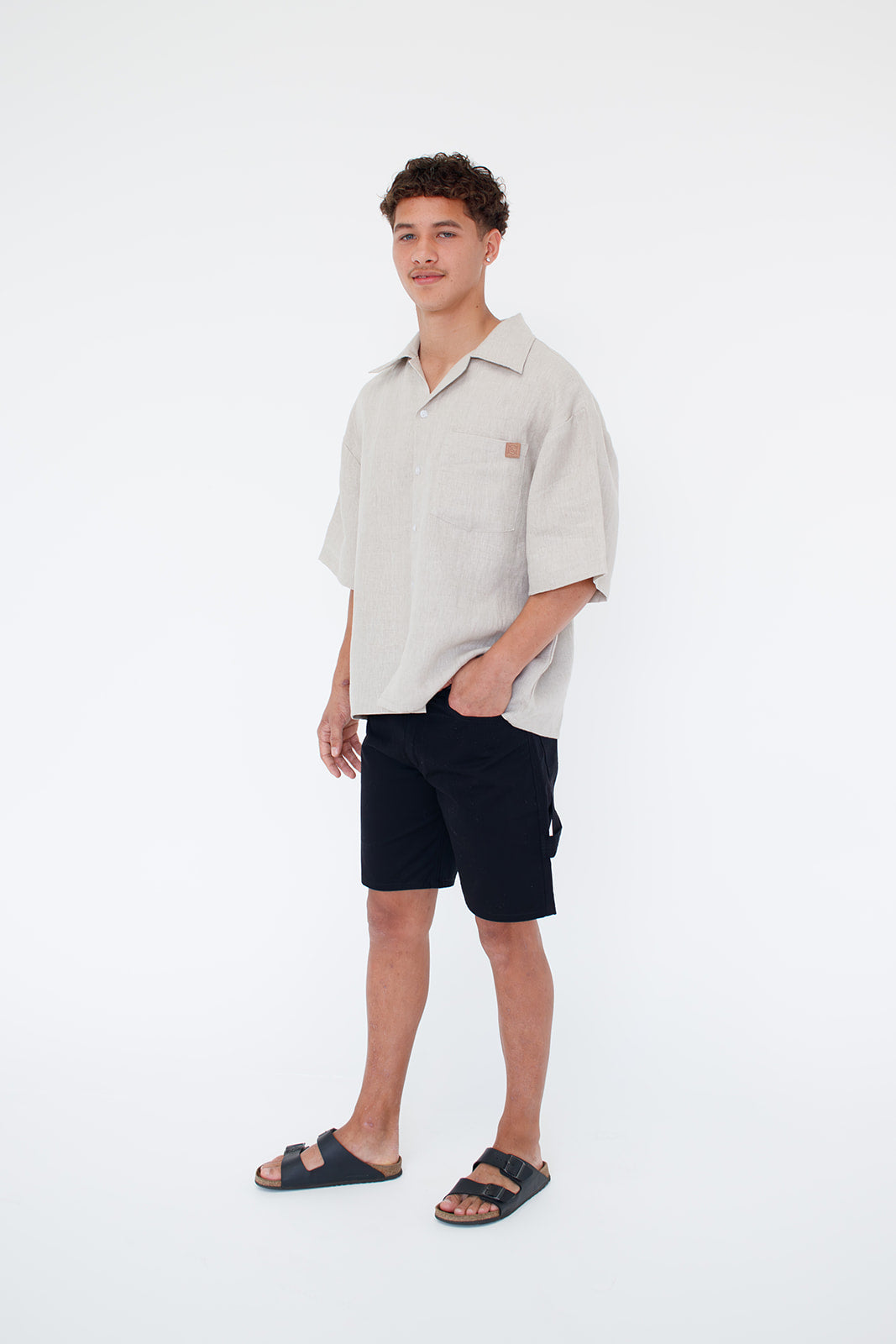 WEEKENDER LINEN SHIRT - NATURAL