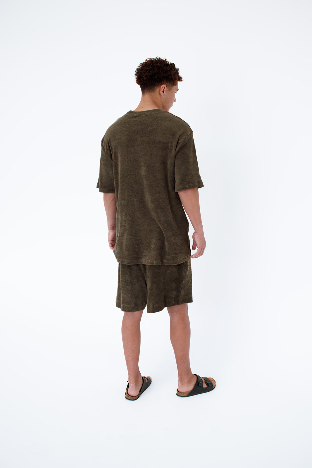 LIFESTYLE TERRY TOWEL SHORT - OLIVE *PRE ORDER ARRIVING MID NOVEMBER